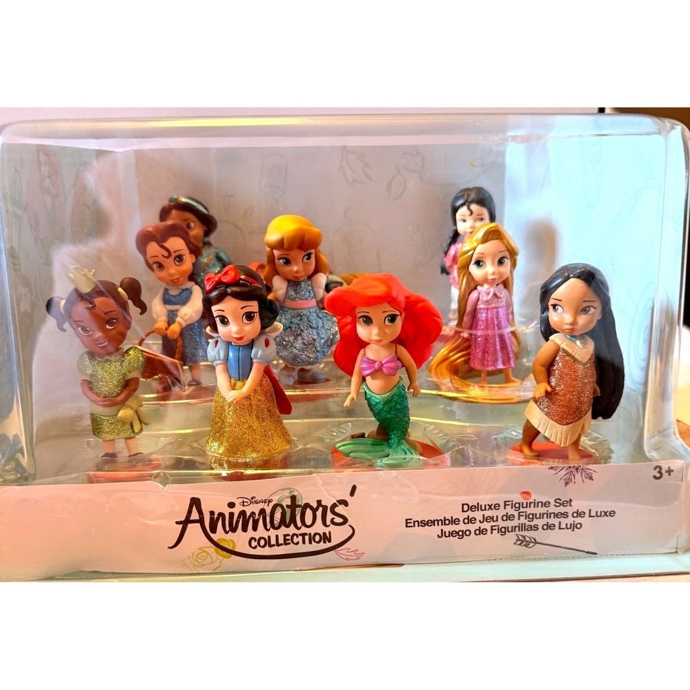 Disney Animators Collection Deluxe Figurine Set Kids NEW 11pc Princess
